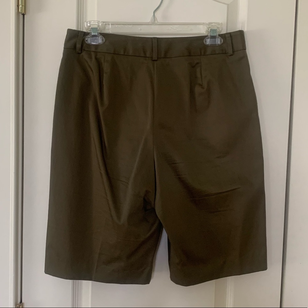 Olive green shorts
